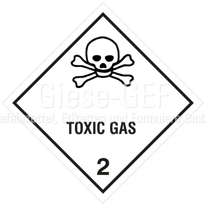 Gefahrgutetiketten Klasse 2.3 "Toxic Gas"