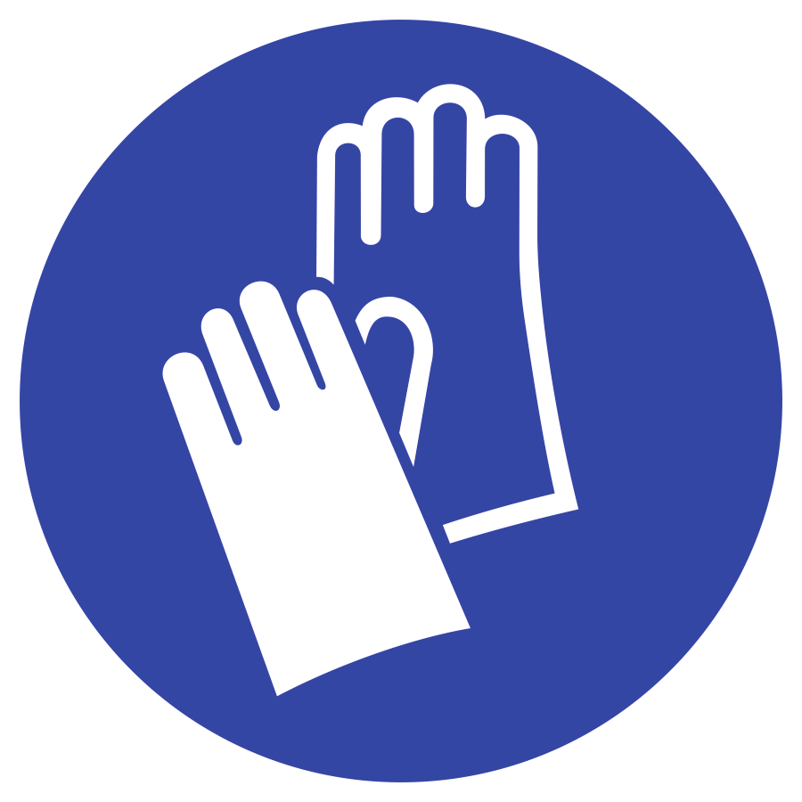 Handschutz benutzen, Symbolschild, ISO 7010