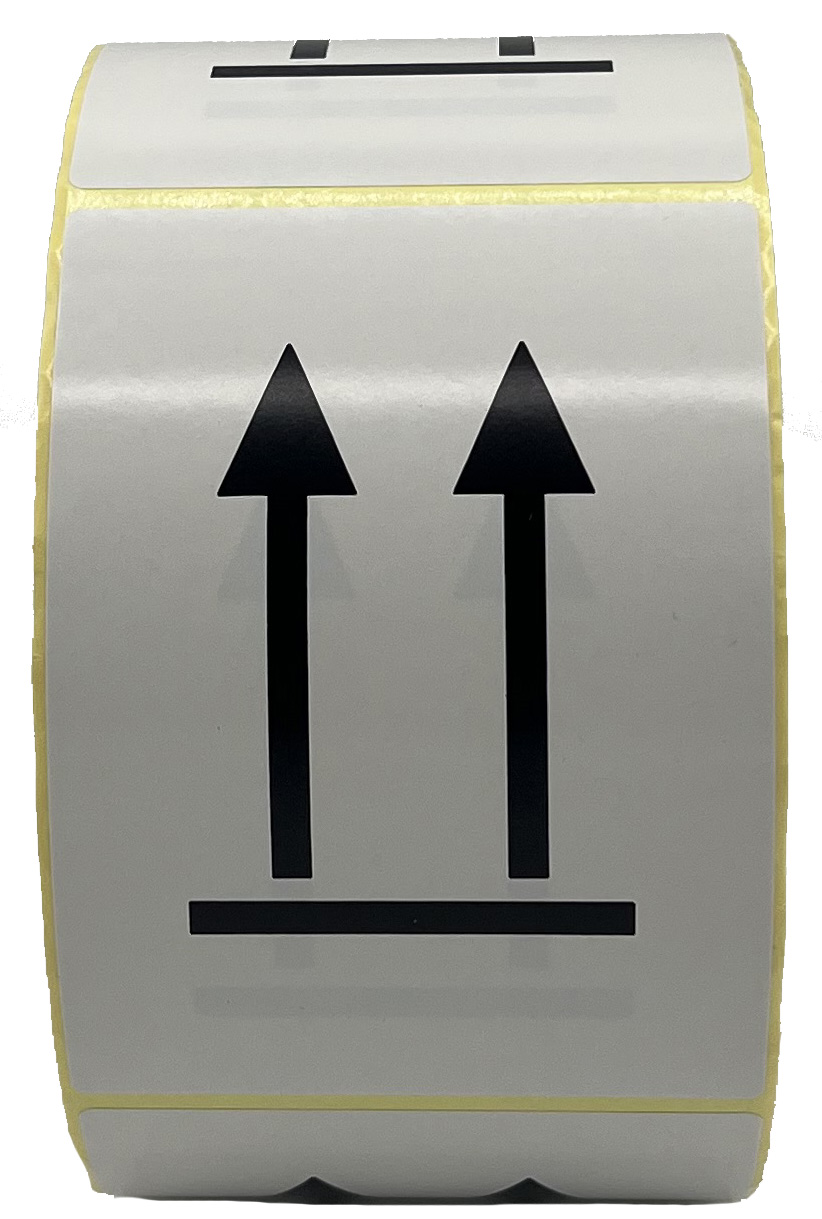 Aufkleber "Symbol oben!" / Doppelpfeil  Aufkleber "Symbol oben!" / Doppelpfeil 