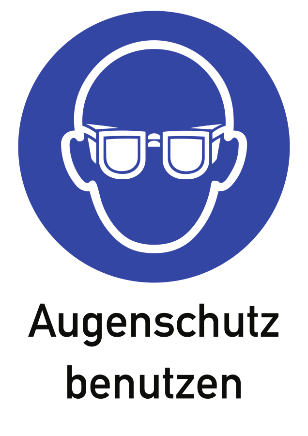 Augenschutz benutzen, Kombischild, ISO 7010