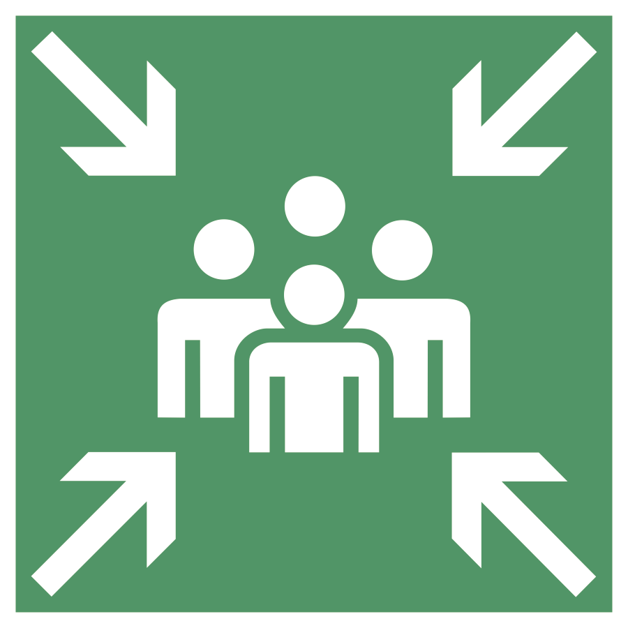 Sammelstelle, Rettunsgzeichen, BGV A8