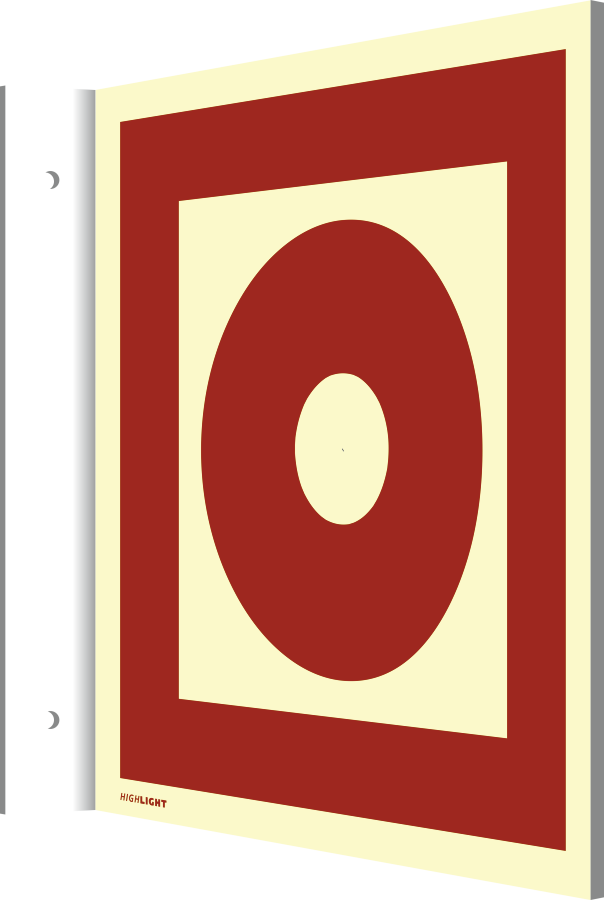 Fahnenschild Brandmelder manuell, Symbolschild, BGV A8 Fahnenschild Brandmelder manuell, Symbolschild, BGV A8