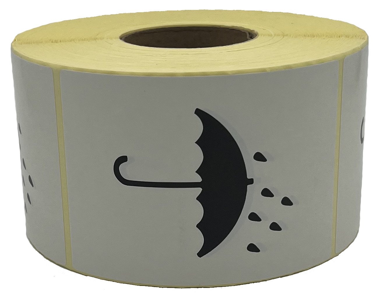 Einfarbiger Versandaufkleber Symbol "Vor Nässe schützen" Einfarbiger Versandaufkleber Symbol "Vor Nässe schützen"