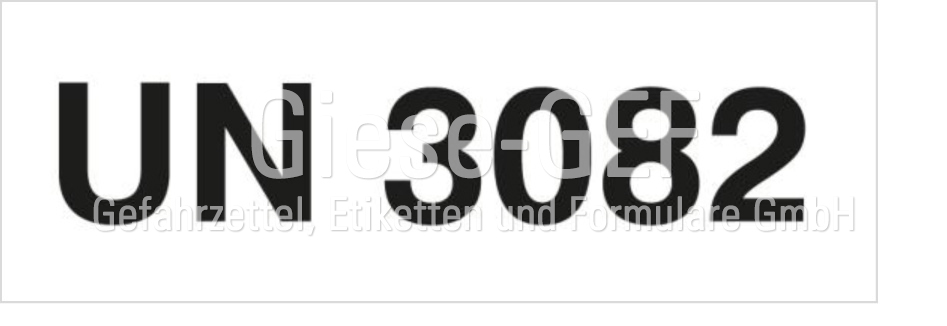UN-07-0-ME55c1dc532741f Kennzeichnungsetiketten mit Eindruck der UN-Nummer z.b. (UN3082)