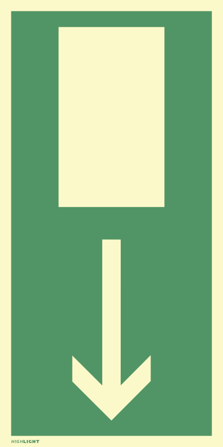 Notausgang, Fluchtwegzeichen, BGV A8 (E15)