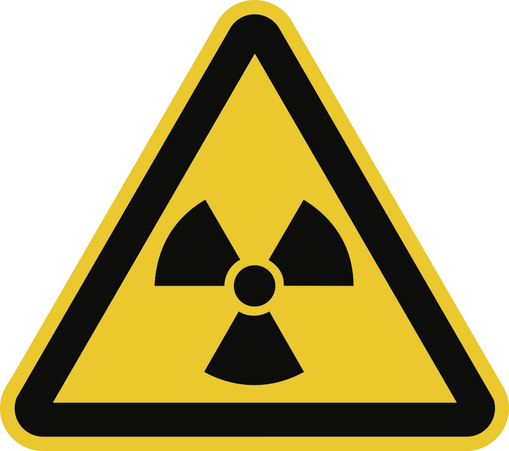 Warnung vor radioaktiven Stoffen..., Warnzeichen Warnschild, ISO 7010