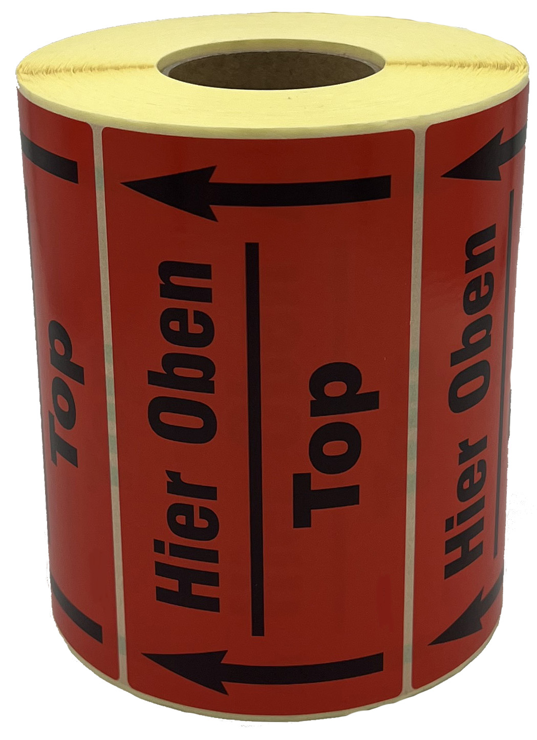 Aufkleber Hier Oben - Top / Doppelpfeil Aufkleber Hier Oben - Top / Doppelpfeil