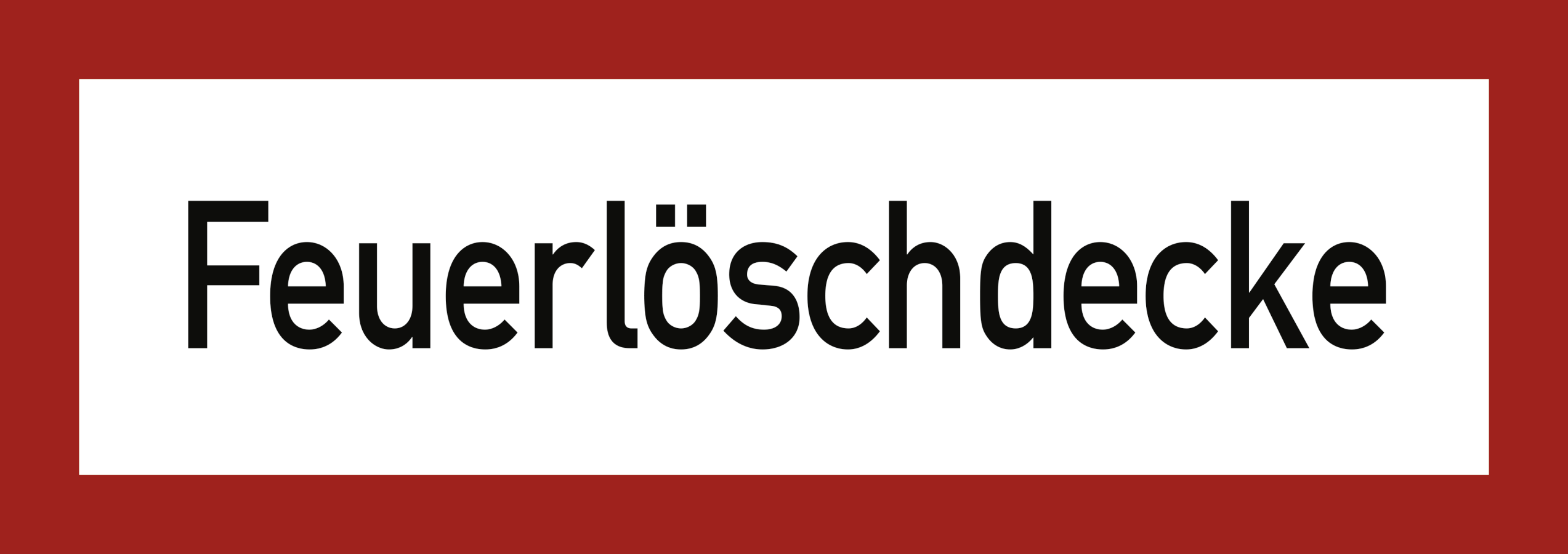 Feuerlöschdecke, Textschild, DIN 4066