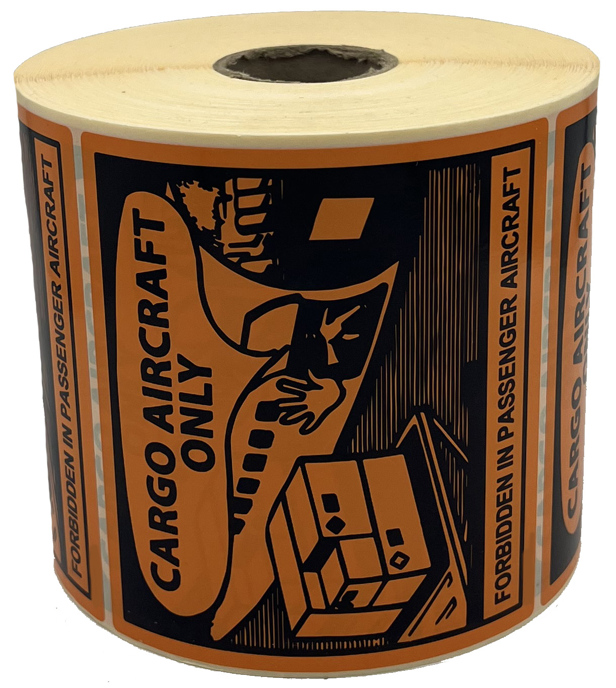 Aufkleber Cargo Aircraft only, 120 x 110 mm, Haftpapier, 1.000 Stück pro Rolle Aufkleber Cargo Aircraft only, 120 x 110 mm, Haftpapier, 1.000 Stück pro Rolle