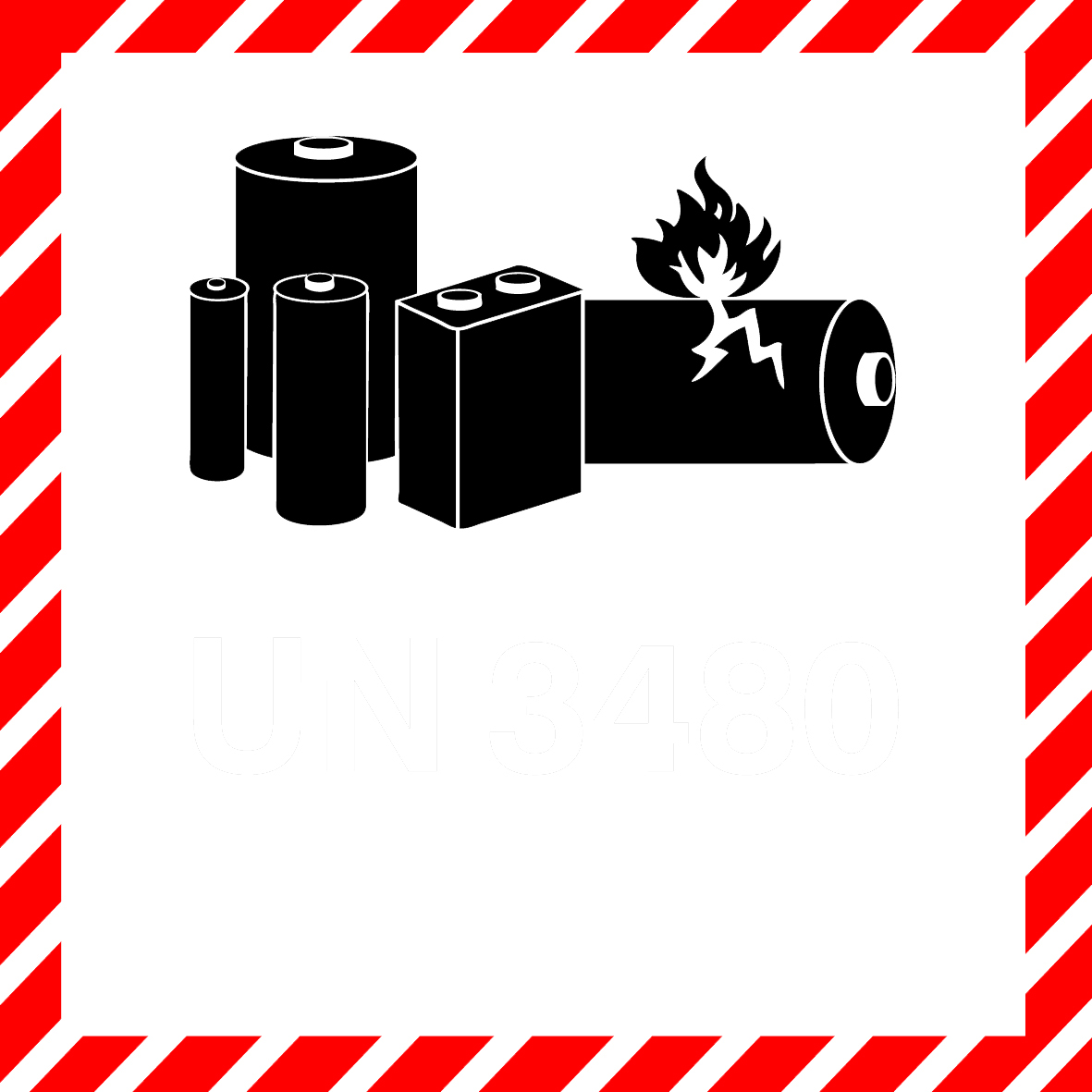 UN-Neutral-10-x-10 Etiketten Lithium Battery zur Selbstbeschriftung gem. ADR 2023