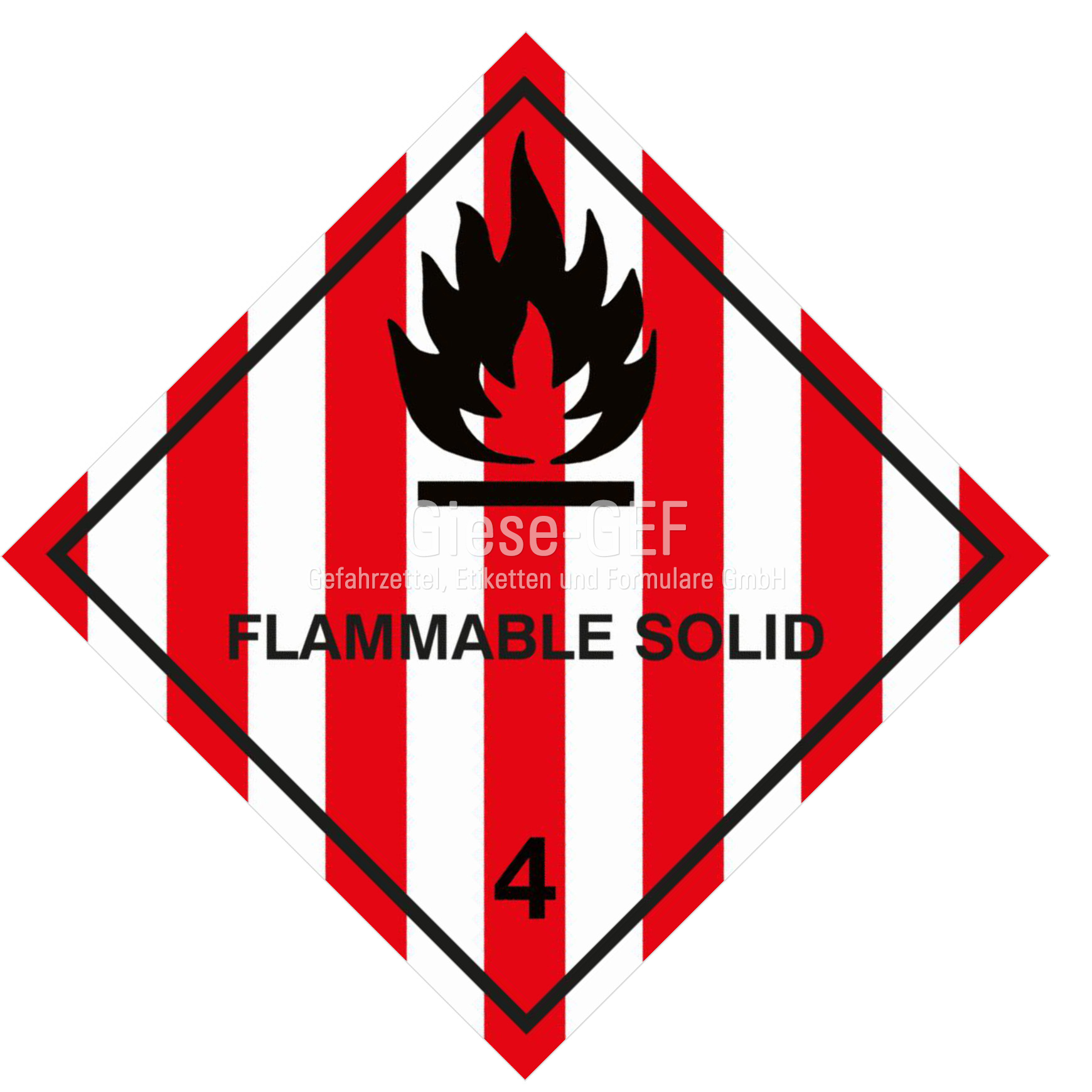 Gefahrgutetiketten Klasse 4.1 "Flammable Solid"