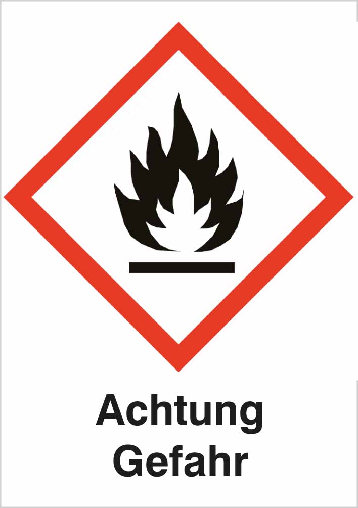 GHS-2-A GHS 02 mit Signalwort