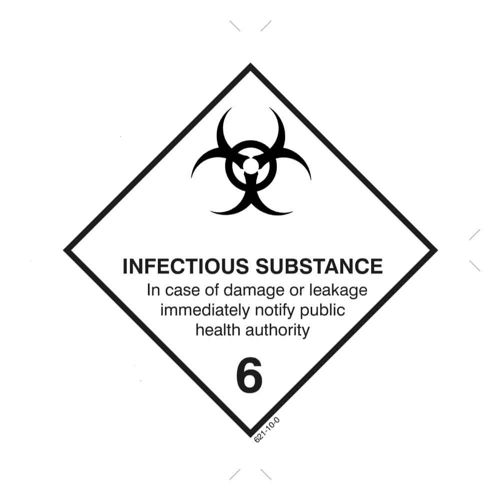 621-10-059b77a366a34d Gefahrgutetiketten Klasse 6.2 - Infectious Substance