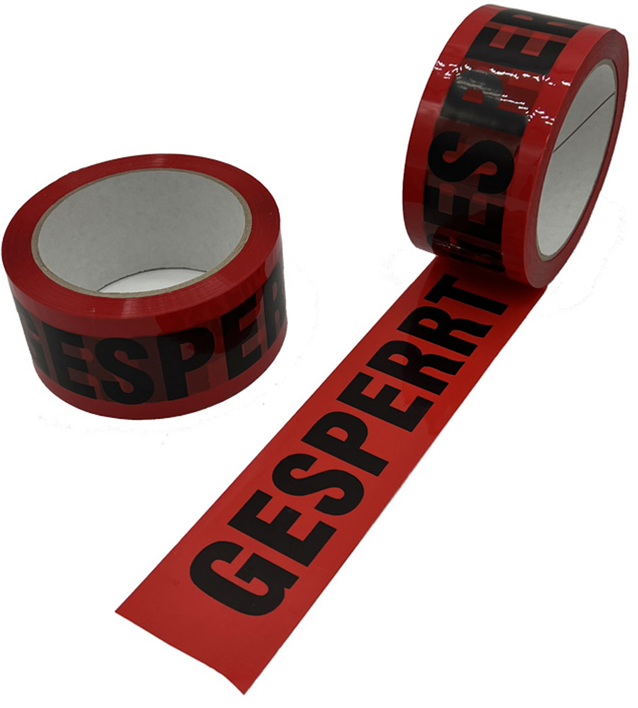 Warndruckklebeband GESPERRT 50mm x 66m Warndruckklebeband GESPERRT 50mm x 66m